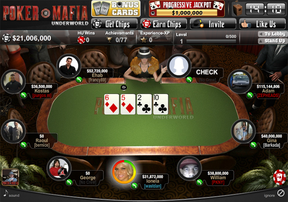 Discount chips for Poker Mafia poker game on Facebook.